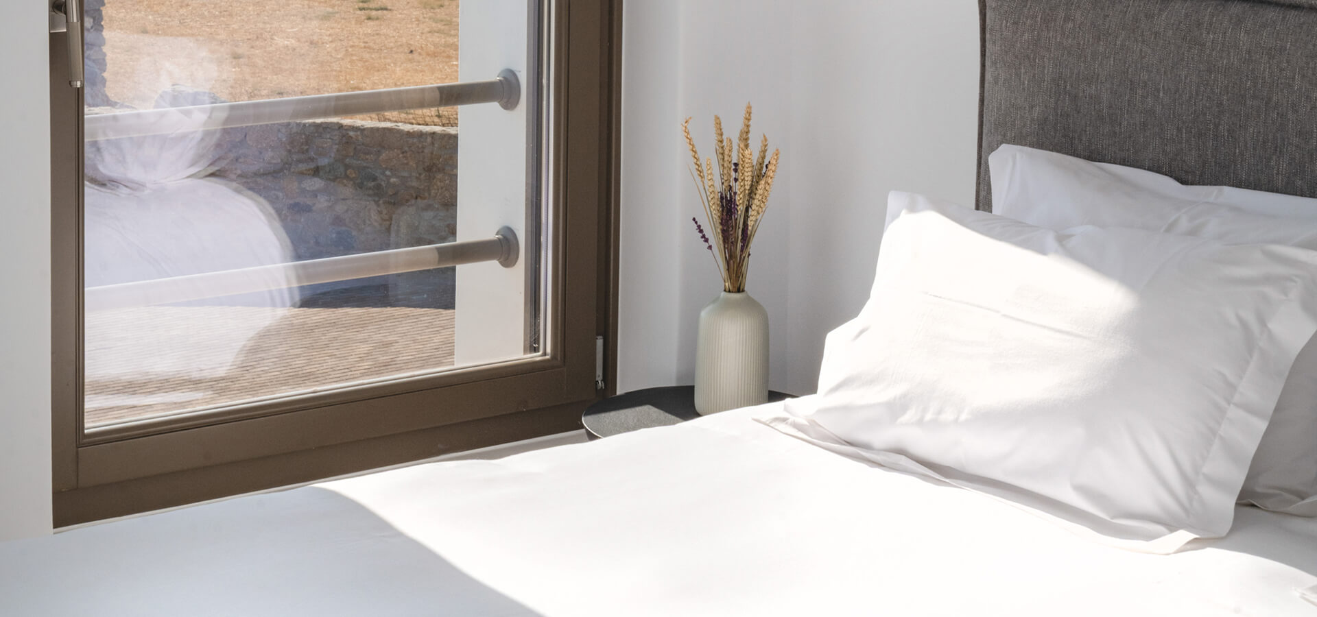 Bedroom with outdoor view